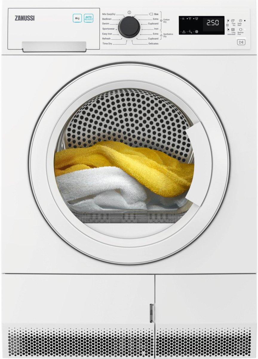 Zanussi ZDH87B4PW Heat Pump Tumble Dryer, White | Atlantic Electrics - 42724281909471 