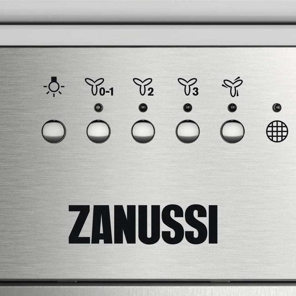 Zanussi ZFG816X Canopy Cooker Hood, Stainless Steel, C Rated | Atlantic Electrics - 42724285513951 