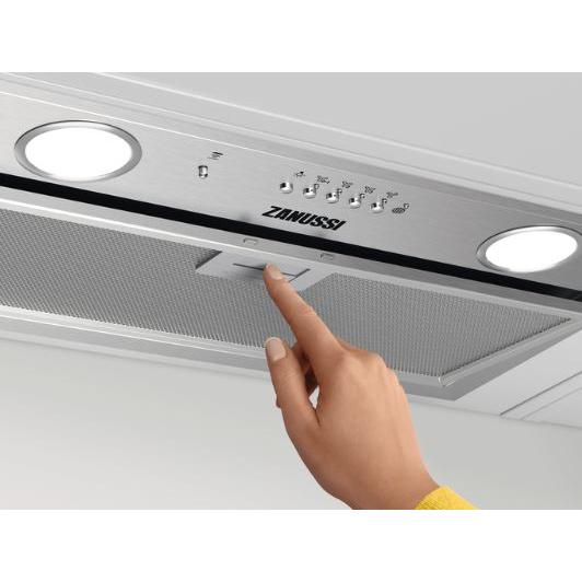 Zanussi ZFG816X Canopy Cooker Hood, Stainless Steel, C Rated | Atlantic Electrics - 42724285874399 