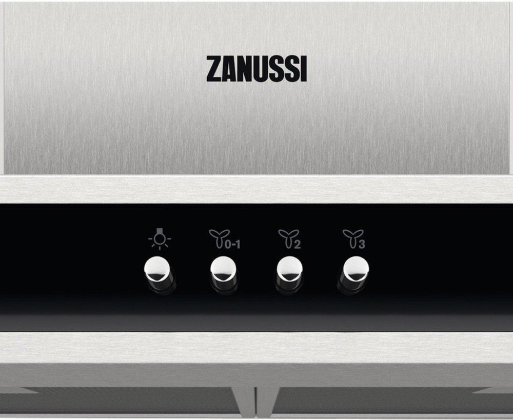 Zanussi ZFT516X 60cm Chimney Cooker Hood, Stainless Steel, C Rated | Atlantic Electrics - 42724286005471 