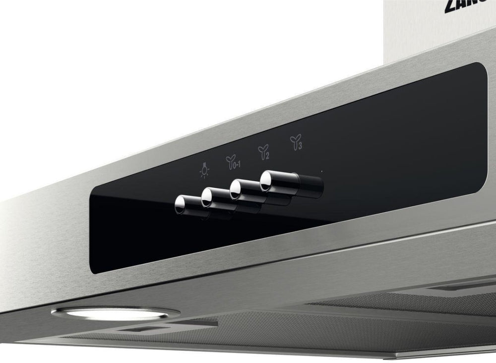 Zanussi ZFT516X 60cm Chimney Cooker Hood, Stainless Steel, C Rated | Atlantic Electrics - 42724286038239 