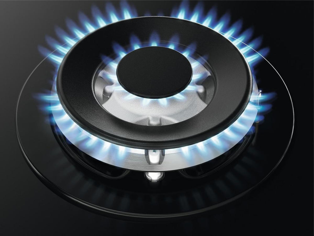Zanussi ZGGN755K 5 Burner Gas Hob, Black Frameless | Atlantic Electrics - 42724289052895 