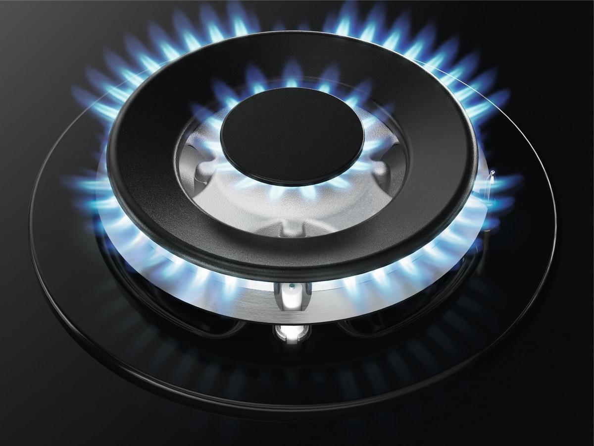 Zanussi ZGGN755K 5 Burner Gas Hob, Black Frameless | Atlantic Electrics