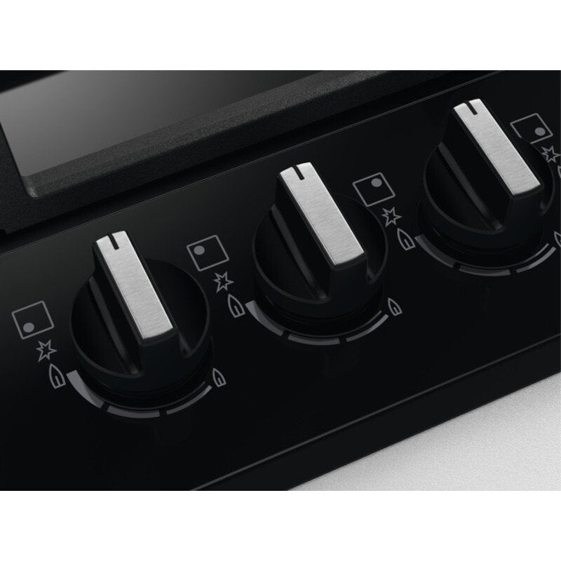 Zanussi ZGNN645K 4 Burner Gas Hob, Black | Atlantic Electrics