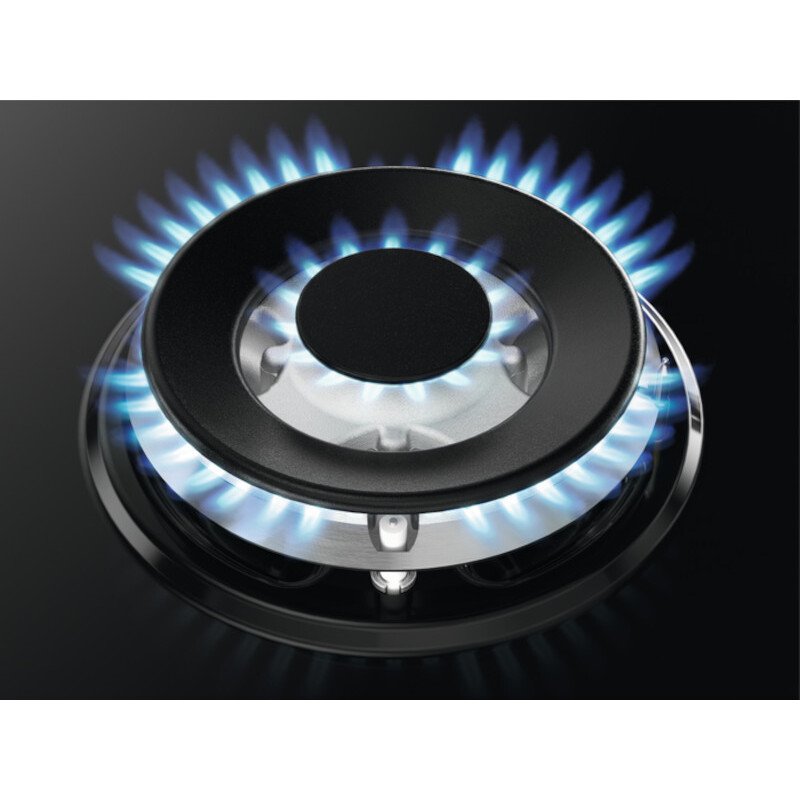 Zanussi ZGNN645K 4 Burner Gas Hob, Black | Atlantic Electrics - 42724290101471 