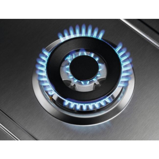 Zanussi ZGNN645X 4 Burner Gas Hob, Stainless Steel | Atlantic Electrics