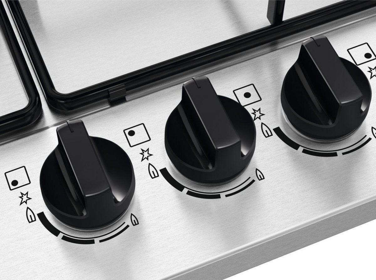 Zanussi ZGNN645X 4 Burner Gas Hob, Stainless Steel | Atlantic Electrics