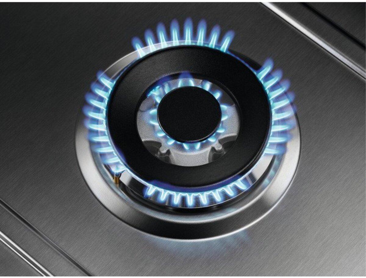 Zanussi ZGNN752X 5 Burner Gas Hob, Stainless Steel | Atlantic Electrics