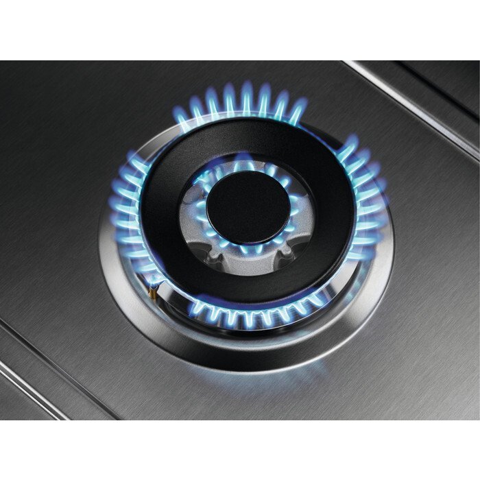 Zanussi ZGNN752X 5 Burner Gas Hob, Stainless Steel | Atlantic Electrics