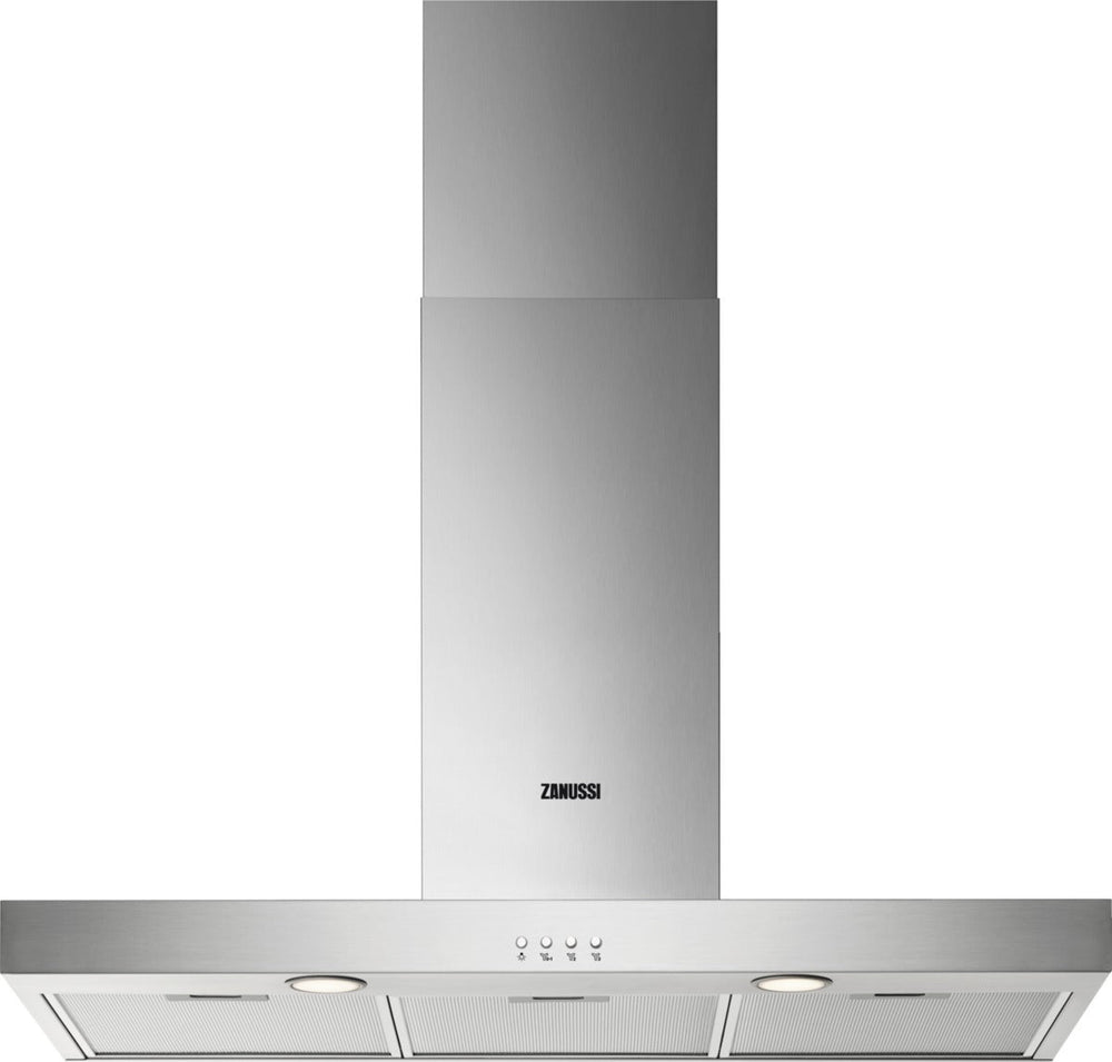 Zanussi ZHB92670XA 90cm Chimney Cooker Hood, Stainless Steel, C Rated | Atlantic Electrics - 42724289347807 