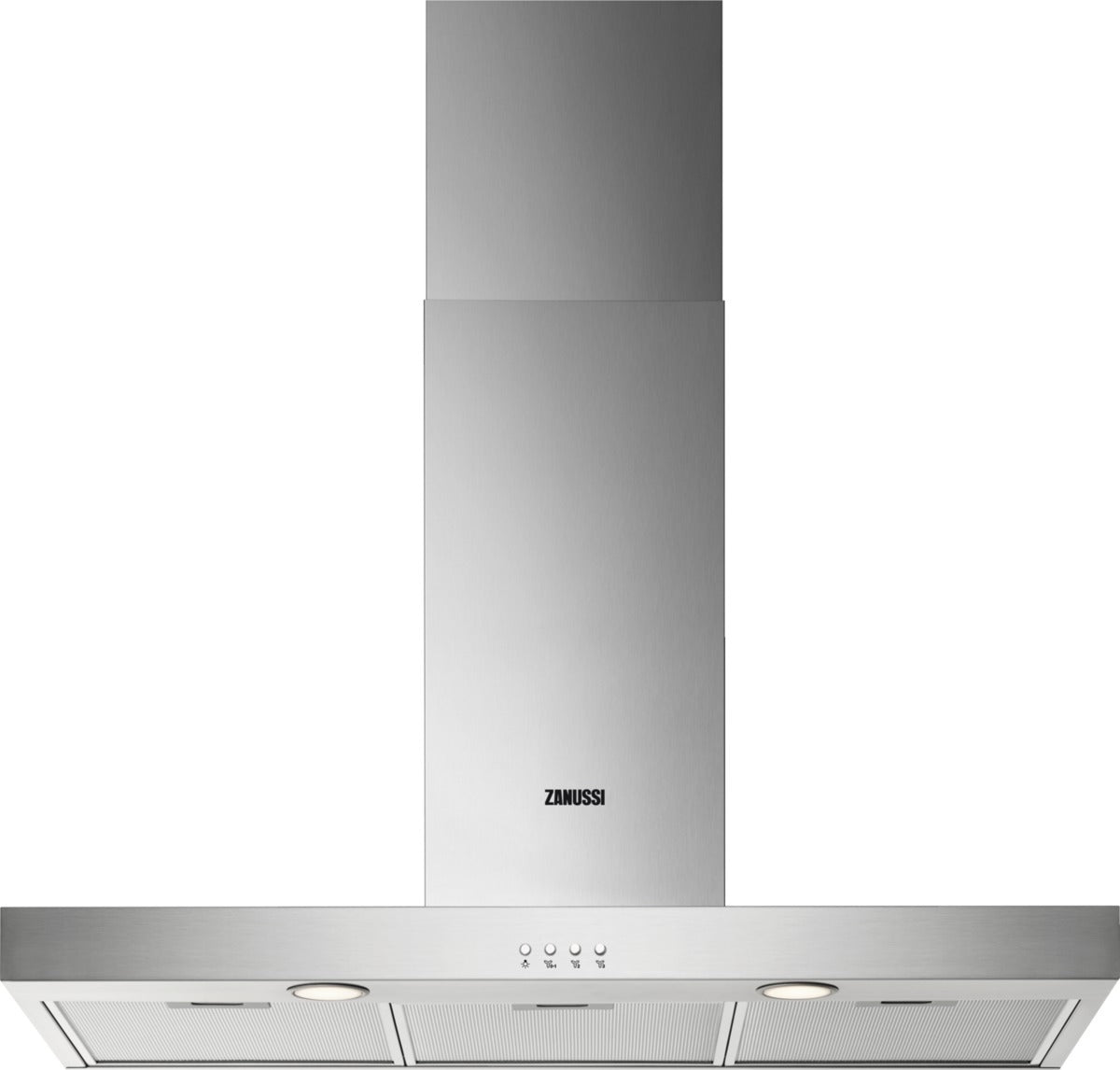 Zanussi ZHB92670XA 90cm Chimney Cooker Hood, Stainless Steel, C Rated | Atlantic Electrics