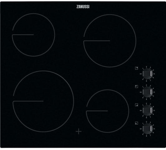 Zanussi ZHRN640K Ceramic Hob, Black | Atlantic Electrics