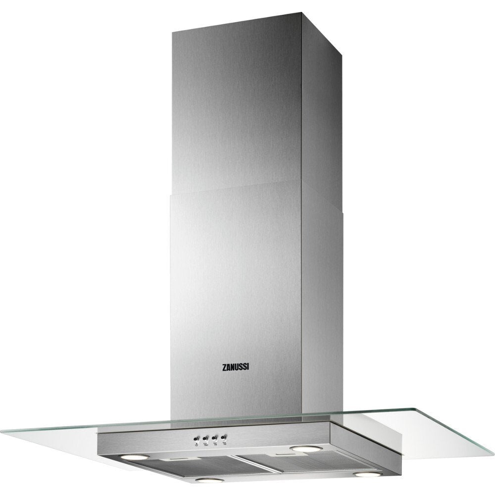 Zanussi ZHS92650XA Island Cooker Hood, Stainless Steel, C Rated | Atlantic Electrics - 42724290035935 