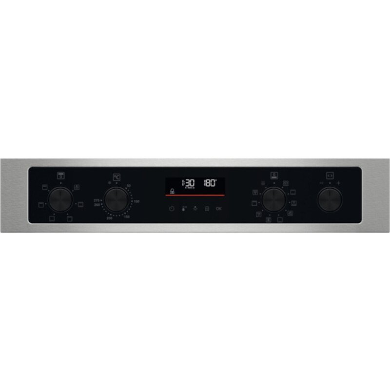 Zanussi ZKCNA7XN Built - In Electric Double Oven, Stainless Steel, A Rated | Atlantic Electrics - 42724297244895 