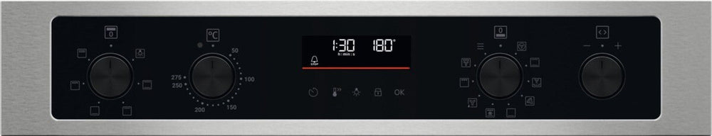 Zanussi ZKCNA7XN Built - In Electric Double Oven, Stainless Steel, A Rated | Atlantic Electrics - 42724296753375 