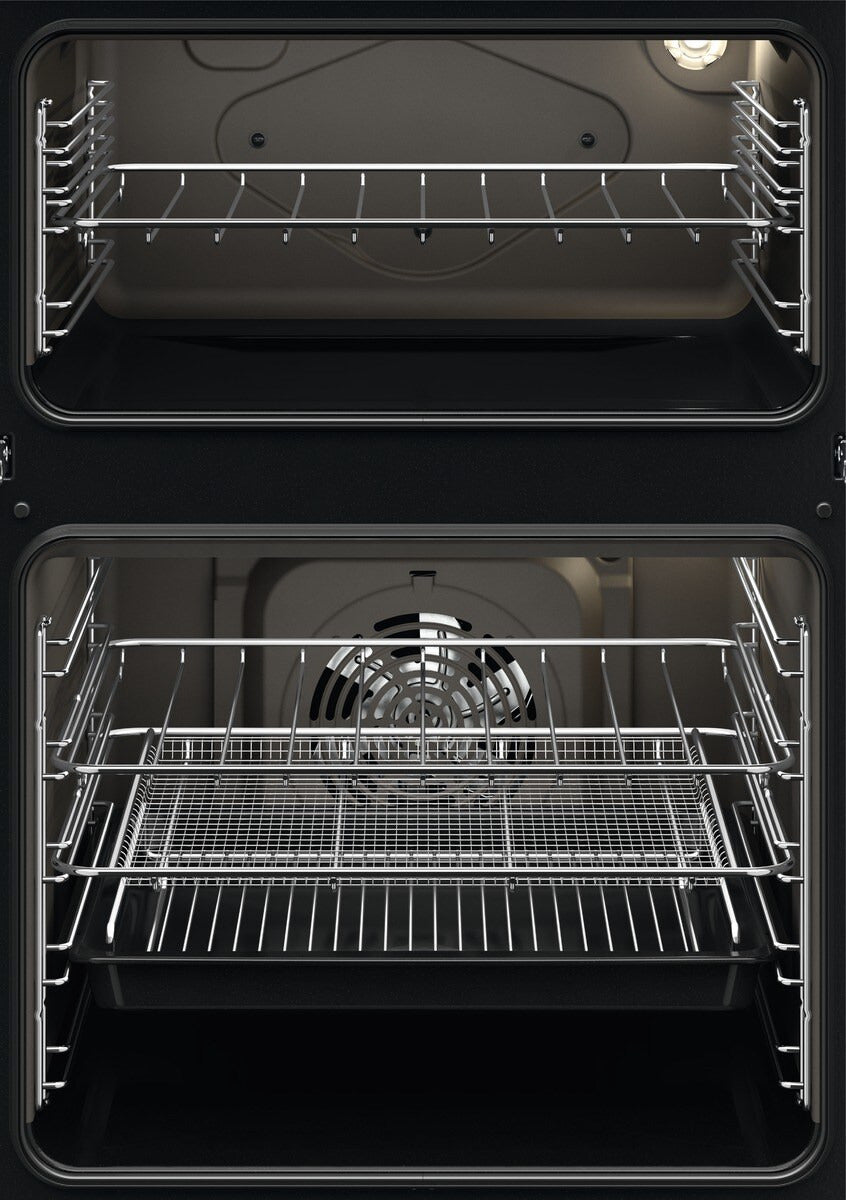 Zanussi ZKCNA7XN Built - In Electric Double Oven, Stainless Steel, A Rated | Atlantic Electrics