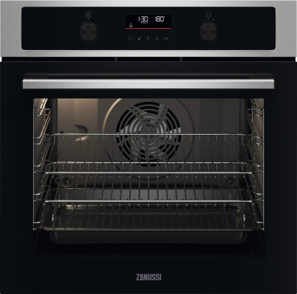Zanussi ZOCND7XN Built - In Electric Single Oven, Stainless Steel, A+ Rated | Atlantic Electrics - 42724297277663 