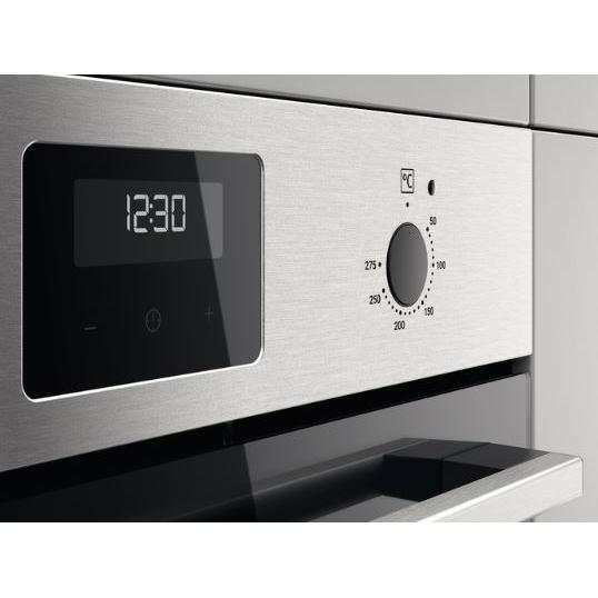 Zanussi ZOHNX3X1 Built - In Electric Single Oven, Stainless Steel with Antifingerprint, A Rated | Atlantic Electrics