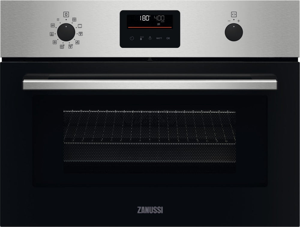 Zanussi ZVENM6X3 Compact Oven with Microwave and Grill Functions, Stainless Steel | Atlantic Electrics - 42724304158943 