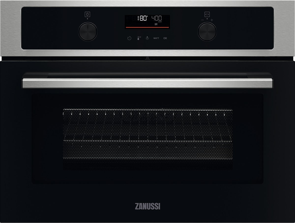 Zanussi ZVENM7XN Compact Oven with Microwave and Grill Functions, Stainless Steel | Atlantic Electrics
