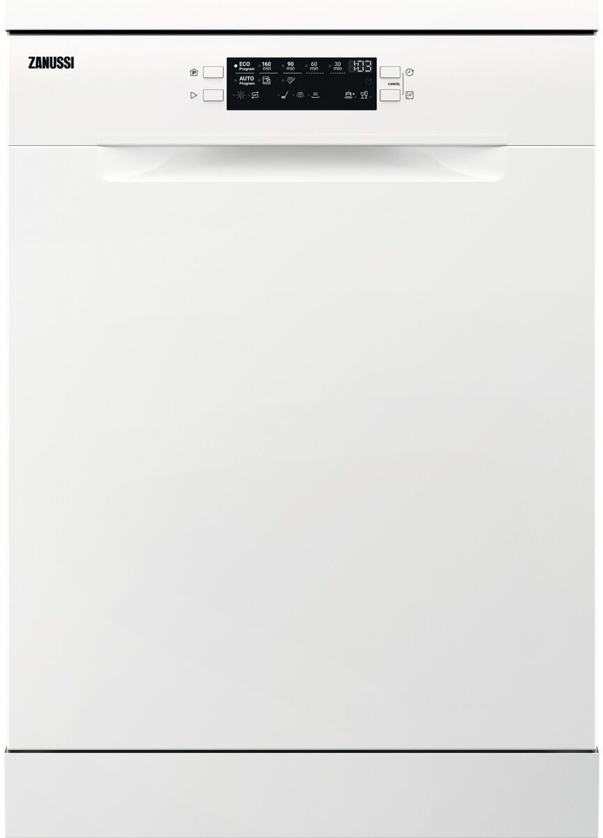 Zanussi ZDFN352W1 Standard Freestanding Dishwasher,White,E Rated - 41333098512607 