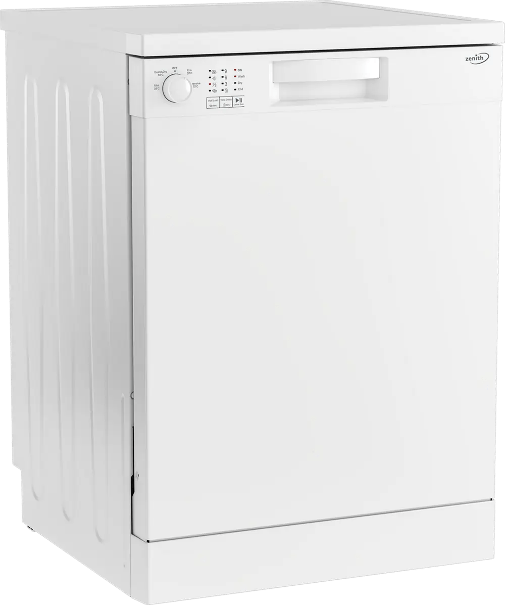 Zenith ZDW600W Full Size Dishwasher White 13 Place Settings | Atlantic Electrics - 42127951233247 