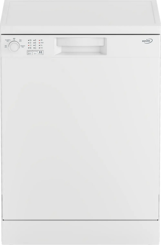 Zenith ZDW600W Full Size Dishwasher White 13 Place Settings | Atlantic Electrics