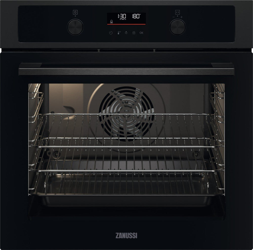 Zanussi ZOCND7KN Built-In Electric Single Oven, Black, A+ Rated - 41333120467167 
