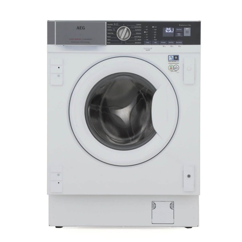 AEG L7FC8432BI Integrated Washing Machine, 8kg Load, 1400rpm Spin - White | Atlantic Electrics - 39477716549855 