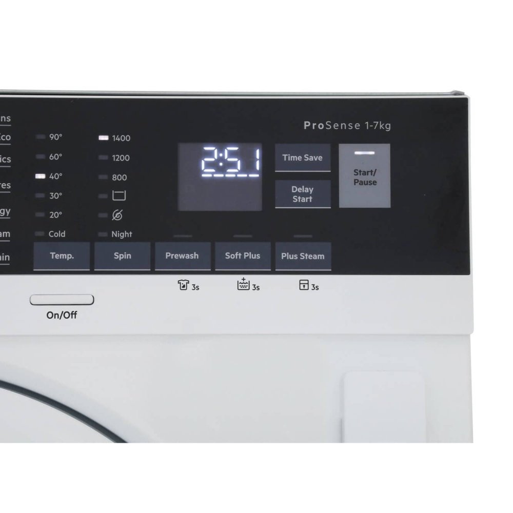AEG L7FC8432BI Integrated Washing Machine, 8kg Load, 1400rpm Spin - White | Atlantic Electrics - 39477716713695 