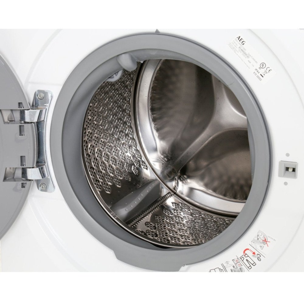 AEG 8000 L8WEC166R Freestanding Washer Dryer, 10kg-6kg Load, 1600rpm Spin, White - Atlantic Electrics - 39477716156639 