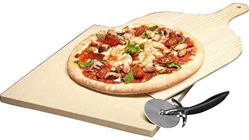 AEG A90ZPS1 Professional Pizza Stone And Paddle Kit (Slicer Included) - Atlantic Electrics - 39477714157791 