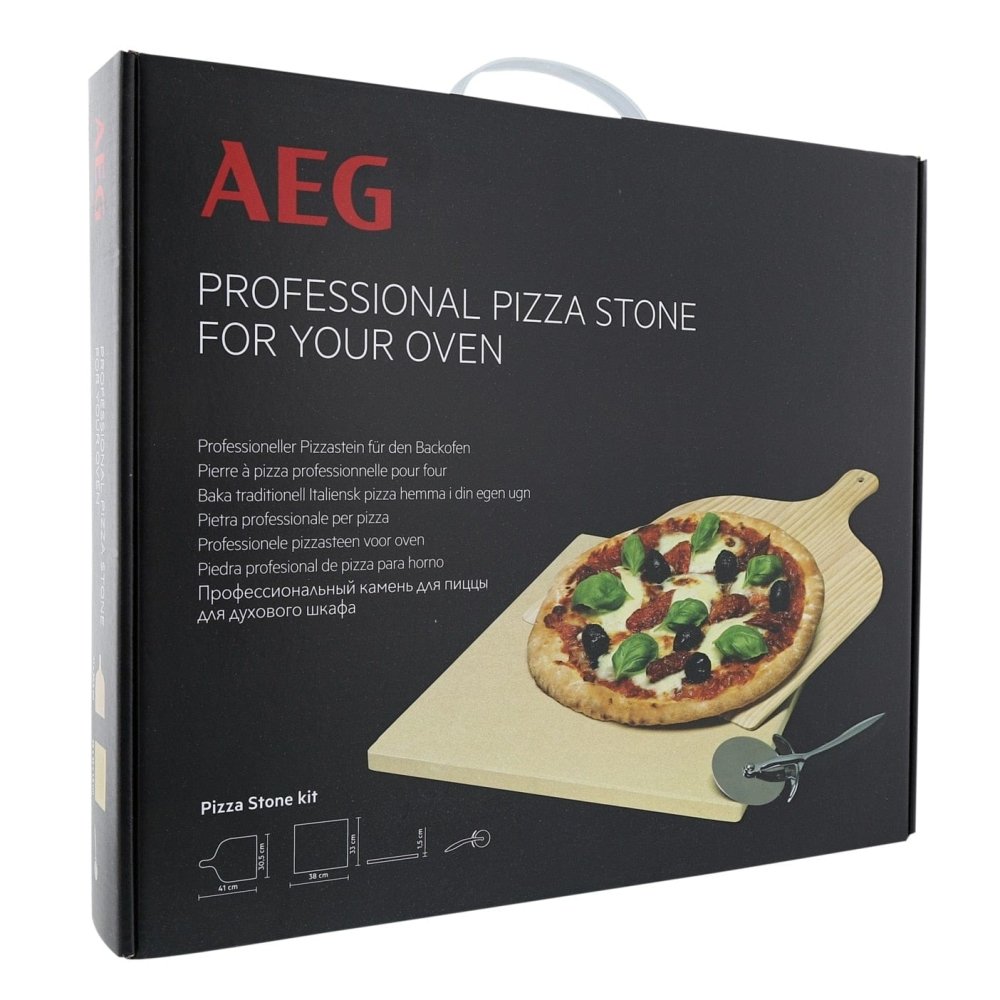 AEG A90ZPS1 Professional Pizza Stone And Paddle Kit (Slicer Included) | Atlantic Electrics - 39477714026719 