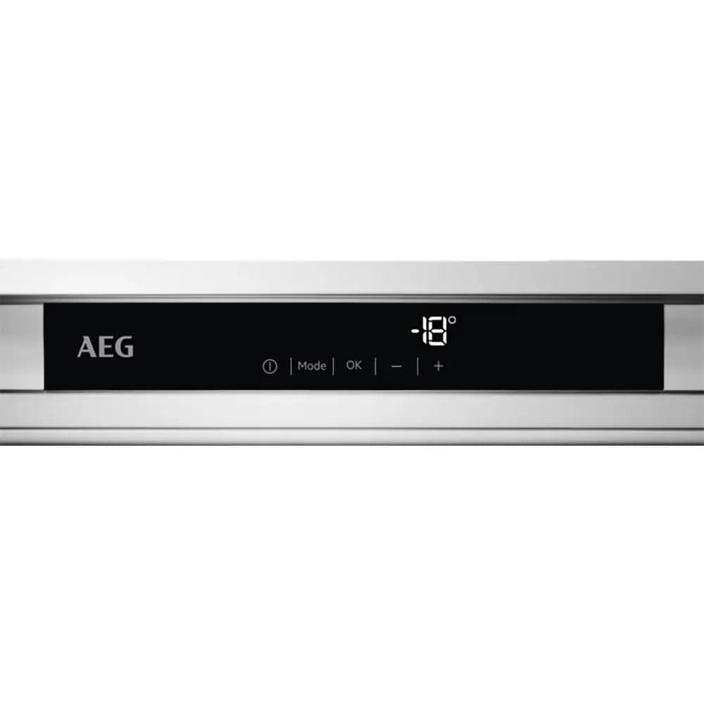 AEG ABB818F6NC 7000 Series 204 Litre Integrated No Frost Upright Freezer, 55.6cm Wide - White | Atlantic Electrics - 39477713928415 