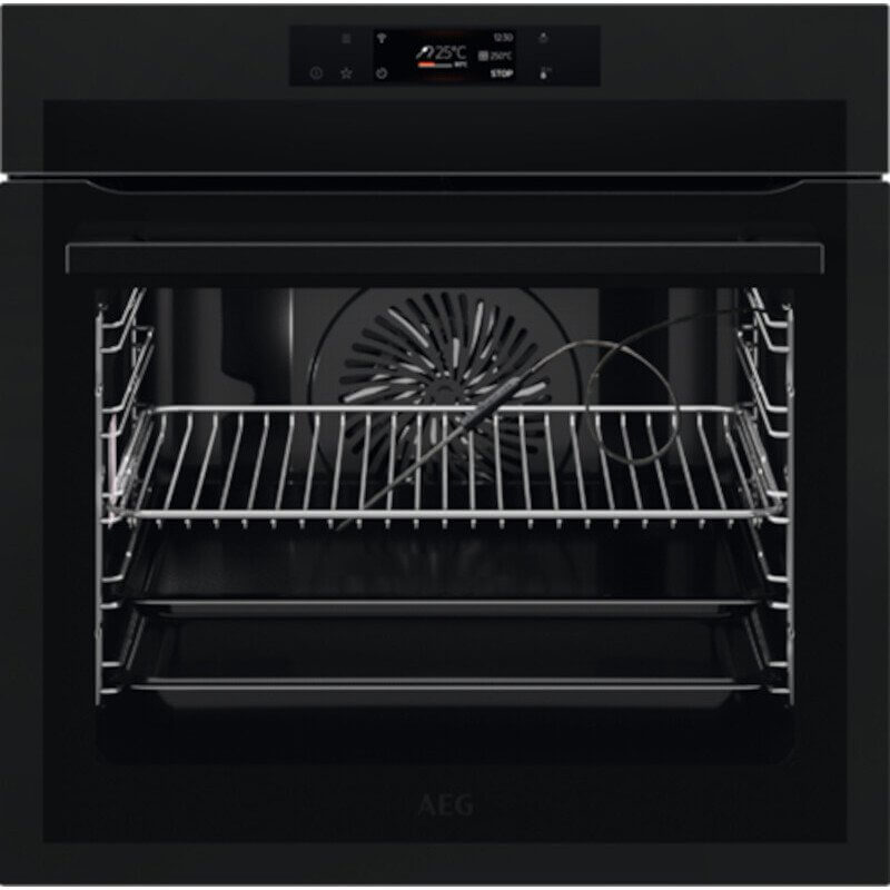 AEG BPE748380T Built In Single Oven Electric - Matt Black | Atlantic Electrics