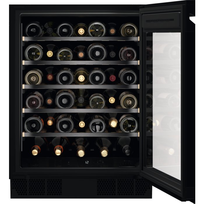 AEG AWUS040B8B Integrated Under Counter Wine Cooler 81.8 CM - Black | Atlantic Electrics - 41048147362015 