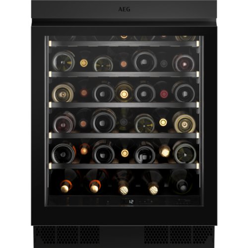 AEG AWUS040B8B Integrated Under Counter Wine Cooler 81.8 CM - Black | Atlantic Electrics - 41048147329247 