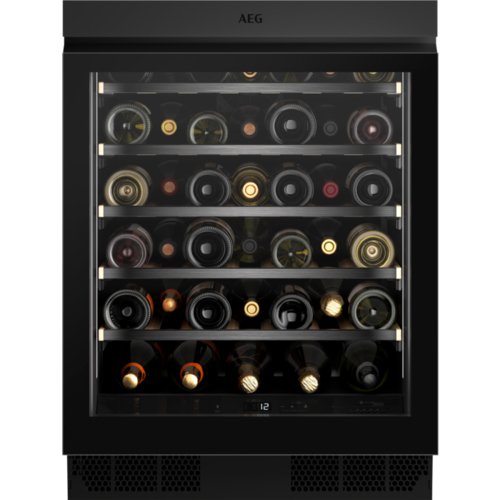AEG AWUS040B8B Integrated Under Counter Wine Cooler 81.8 CM - Black | Atlantic Electrics
