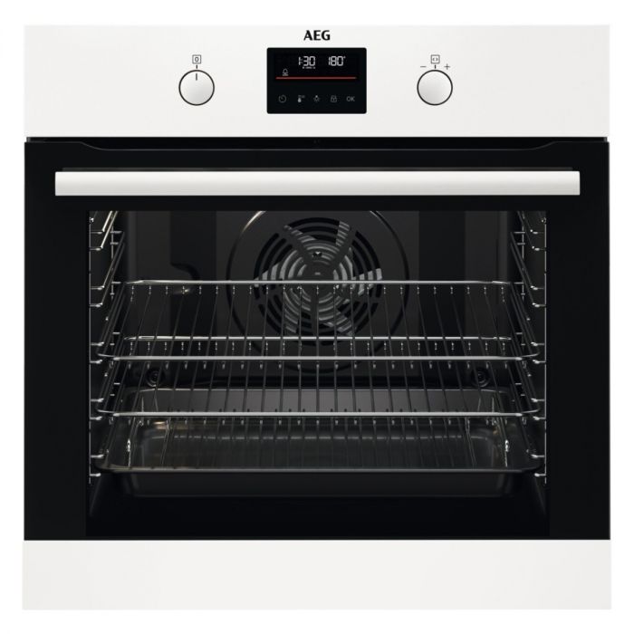 AEG BEB335061W Built In Single Oven Electric - White | Atlantic Electrics - 40867739697375 