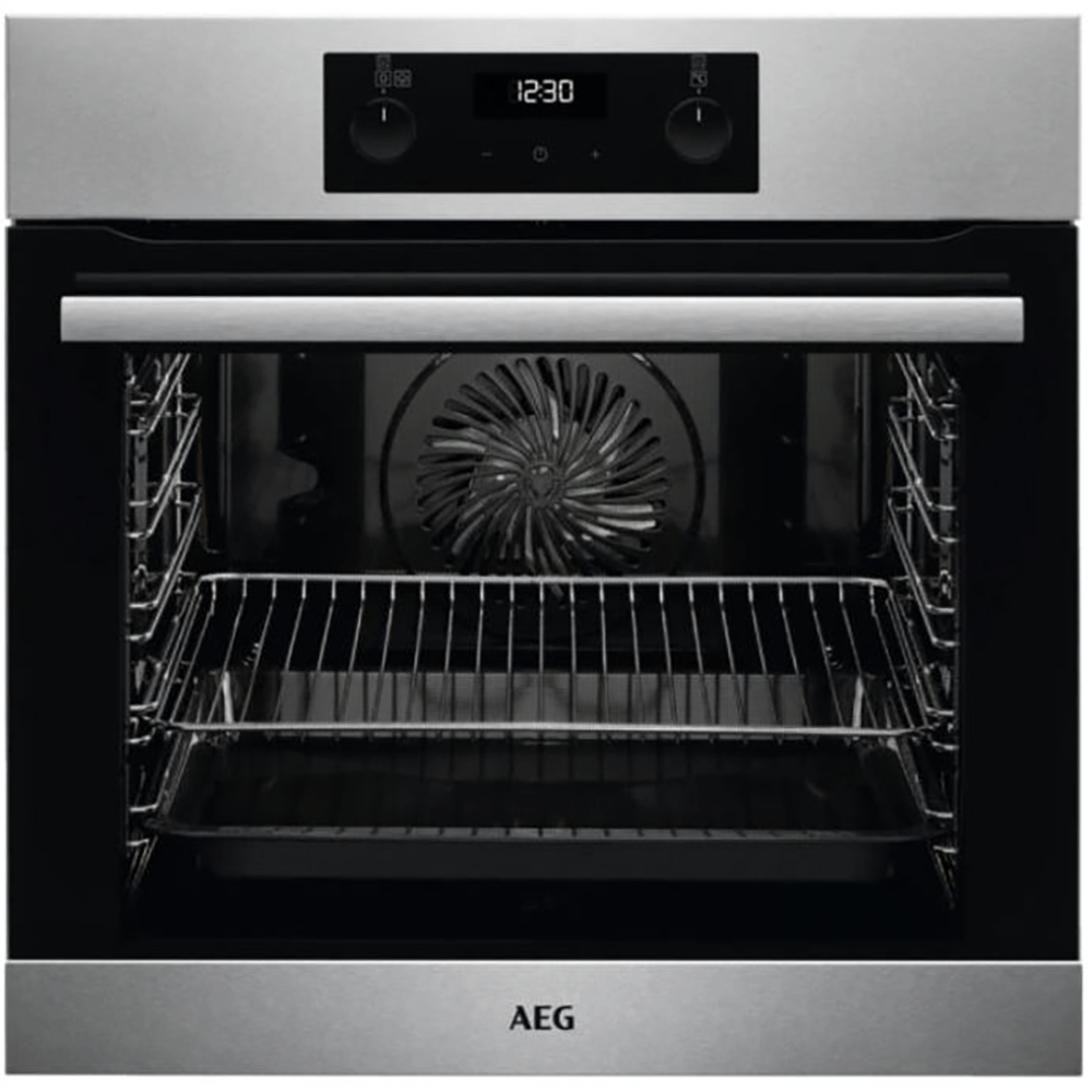 AEG BES255011M Built In Electric Single Oven - Stainless Steel | Atlantic Electrics - 39477715042527 