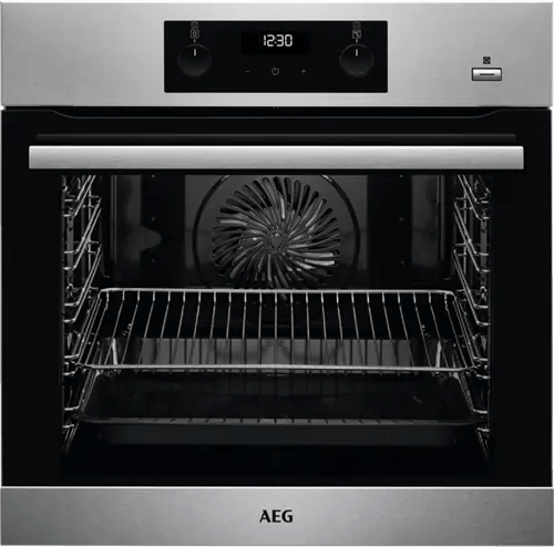 AEG BES35501EM 6000 Series Built In Electric Single Oven Stainless Steel - Atlantic Electrics