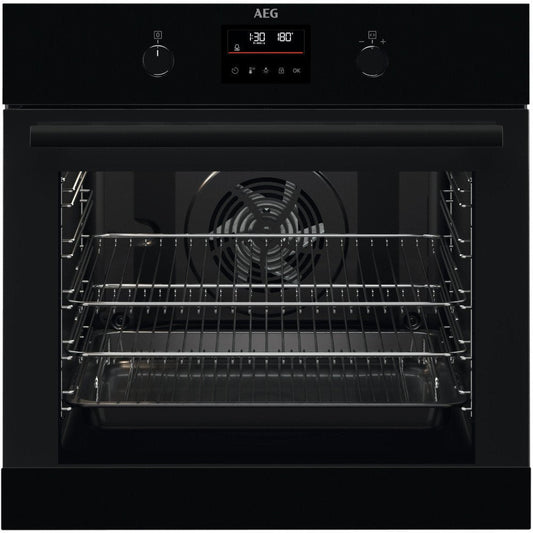 AEG BPK355061B Built In Single Oven Electric - Black | Atlantic Electrics