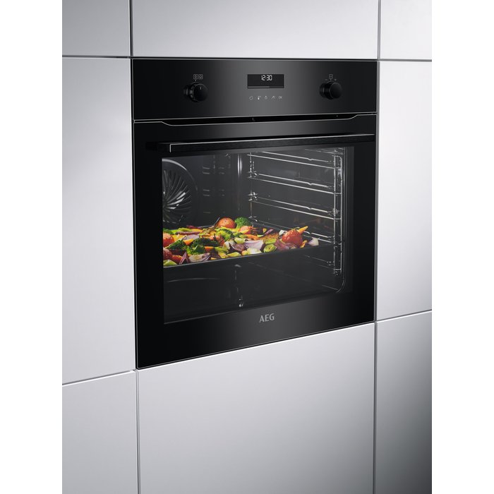AEG BPK556260B Built In Single Oven Electric - Black | Atlantic Electrics