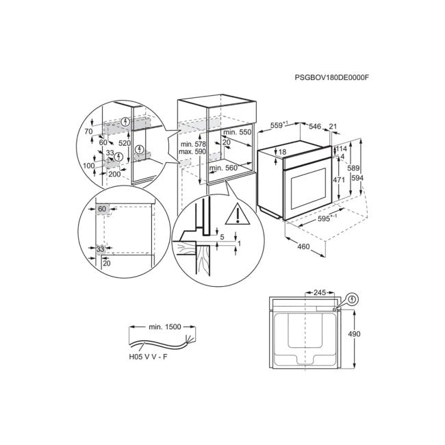 AEG BPK556260M SenseCook Pyrolytic Multi-Function Single Oven - Silver | Atlantic Electrics - 40867740451039 