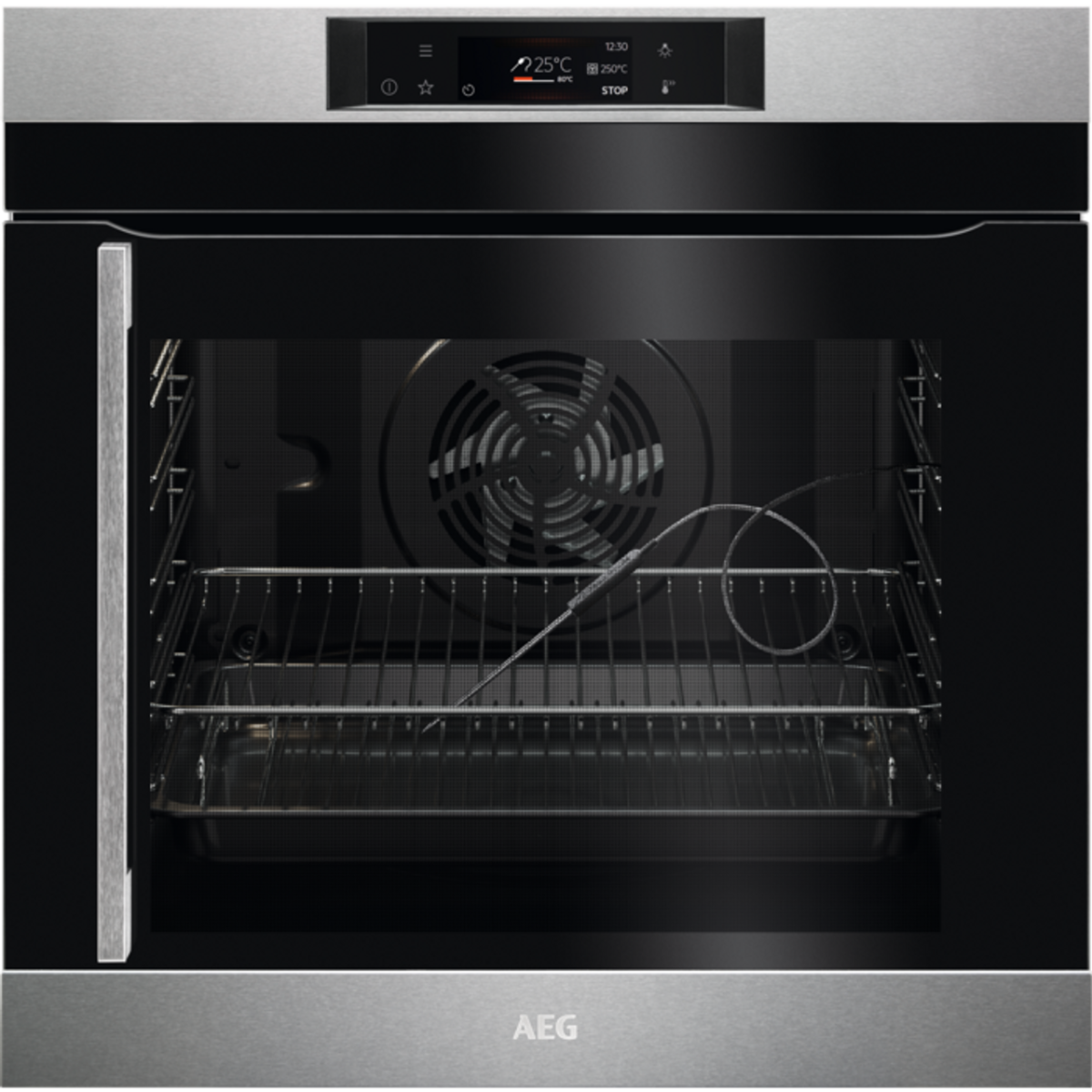AEG BPK742R81M Assisted Cooking Single Oven with Pyrolytic Cleaning - Stainless Steel - Atlantic Electrics