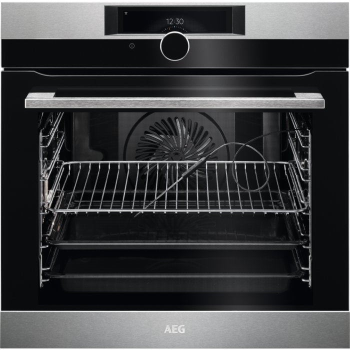 AEG BPK948330M 60Cm Single Oven With Pyrolytic Cleaning - Stainless Steel - Atlantic Electrics - 40917126807775 