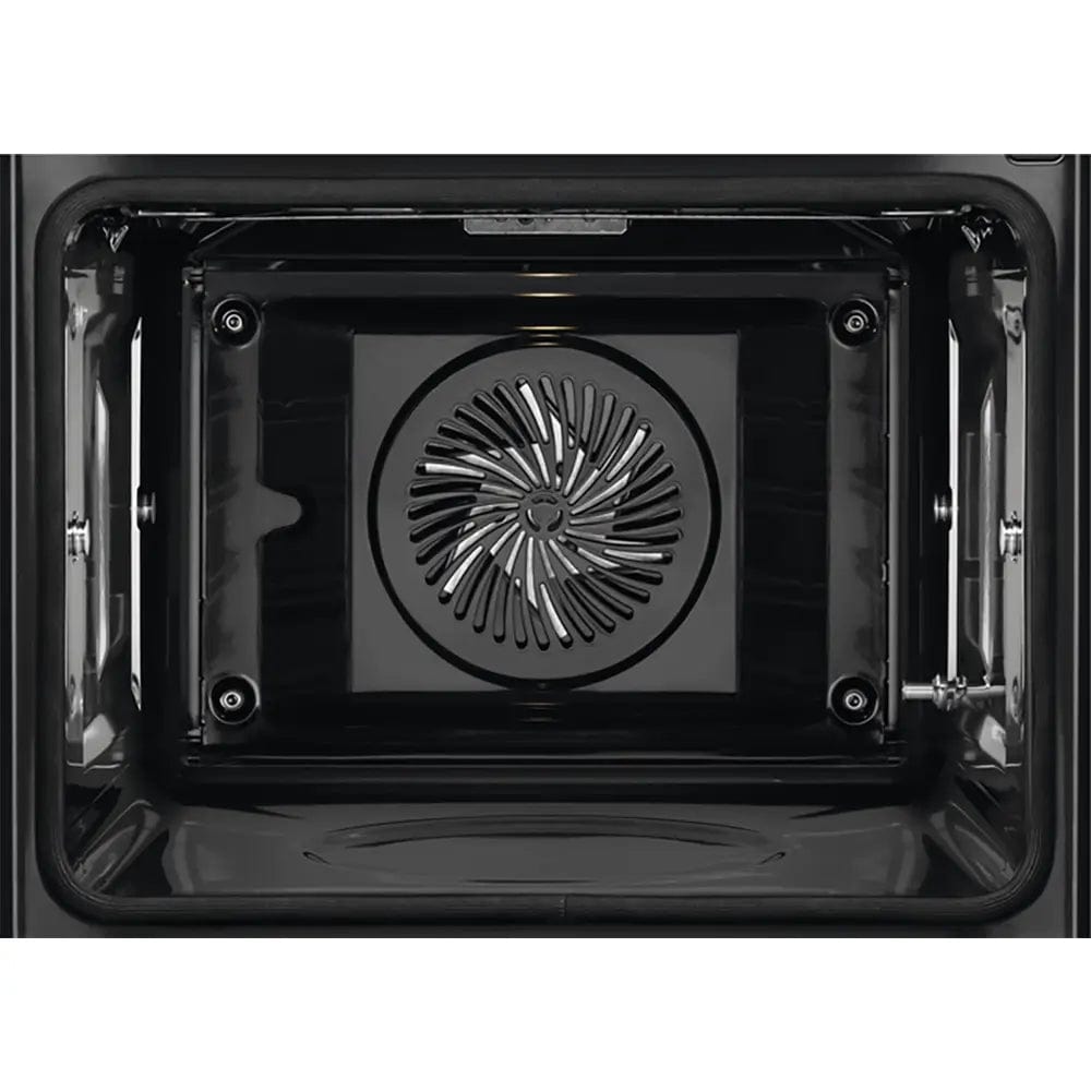 AEG BPS555020M 6000 Series 71 Litre Built In Electric Single Oven, SteamBake with Pyrolytic Cleaning, 59.5cm Wide - Stainless Steel with AntiFingerPrint Coating - Atlantic Electrics - 39477714616543 