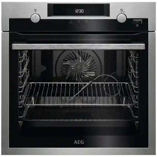 AEG BPS556020M Built In Electric Self Cleaning Single Oven with Steam Function - Stainless Steel | Atlantic Electrics