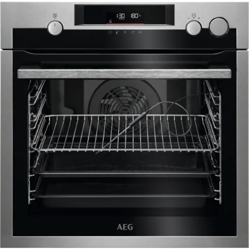 AEG BSE577261M 72 Liters Built In Electric Single Oven - Black,Stainless Steel - Atlantic Electrics