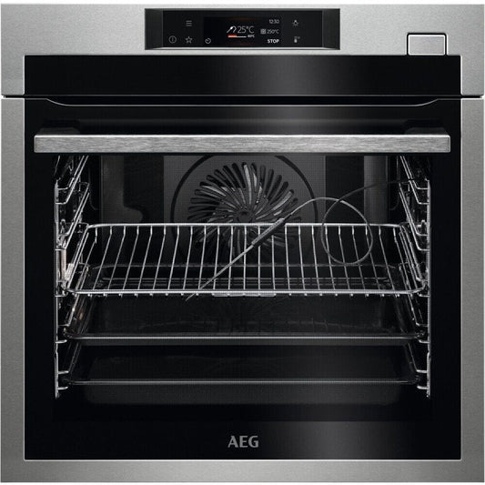 AEG BSE782380M 59.5cm Built In Electric Single Oven AntiFingerprint stainless steel | Atlantic Electrics